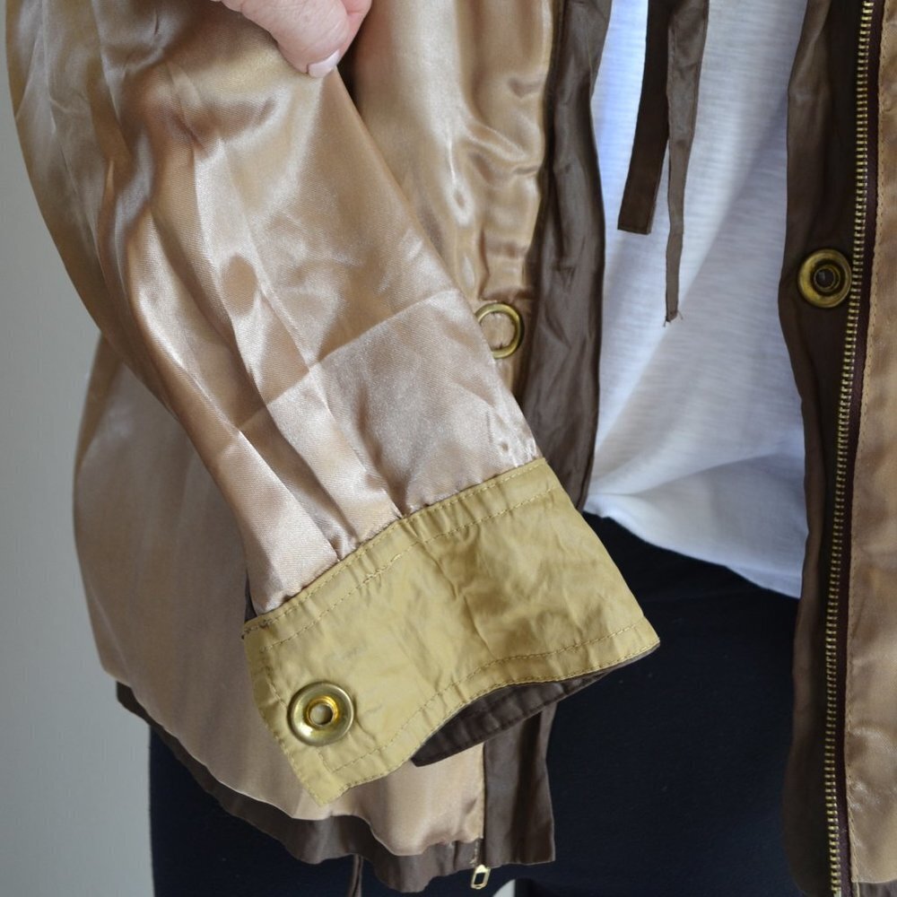 Vintage Fall Boston Proper Women’s Shine Brown and Mustard Jacket, Size Small - Picture 12 of 13